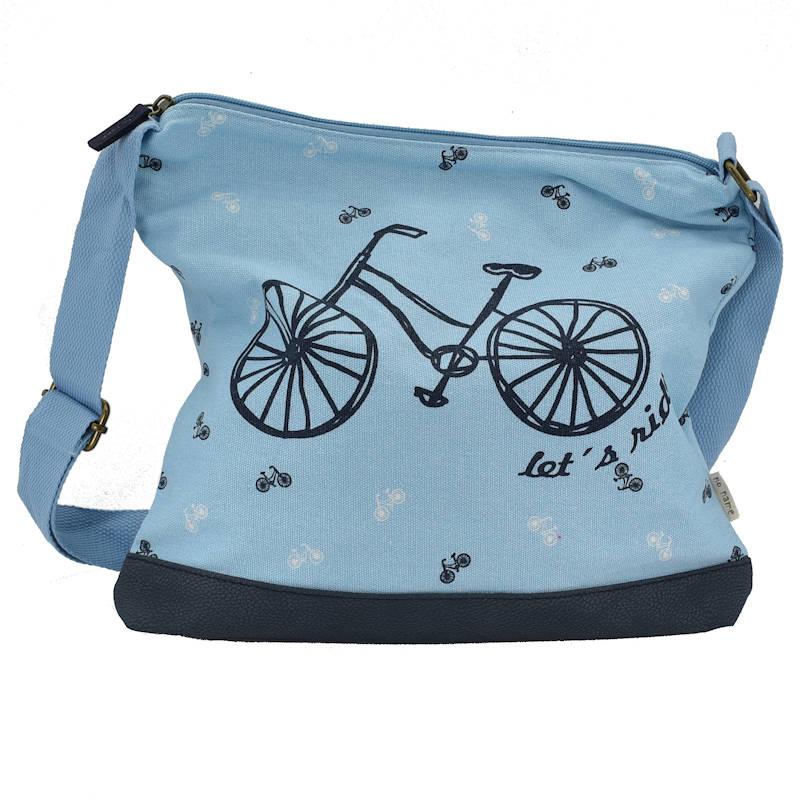 Umhängetasche Fahrrad hellblau No Name